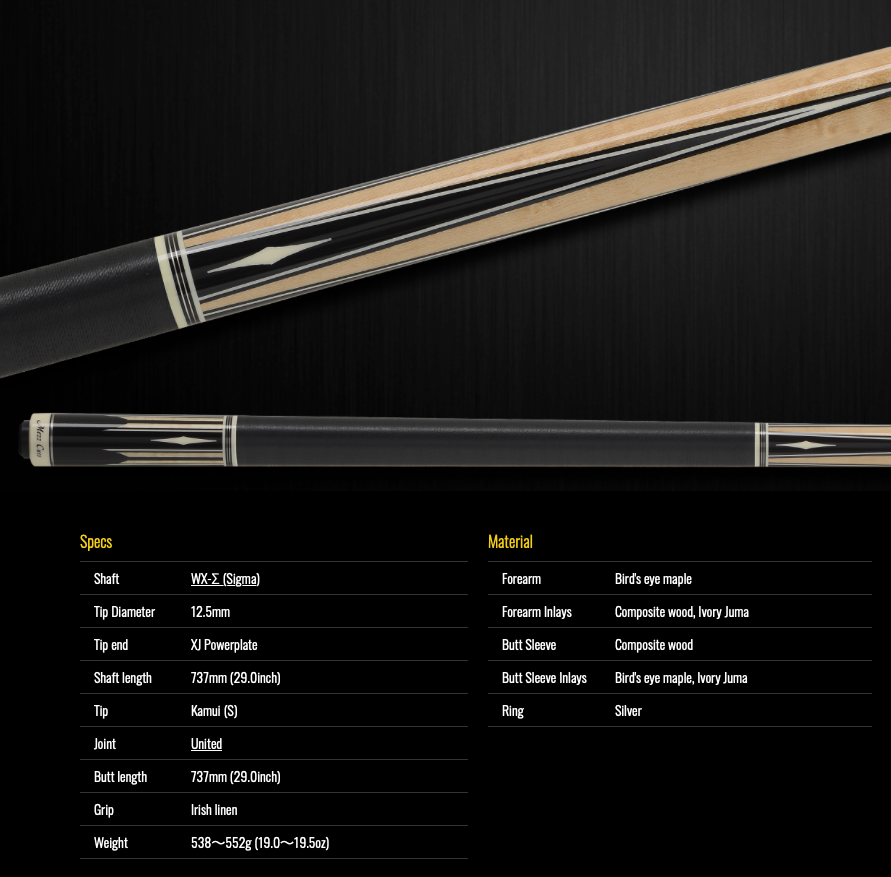 【Mezz Cue】ASTR-235 (WX-Σ) / United