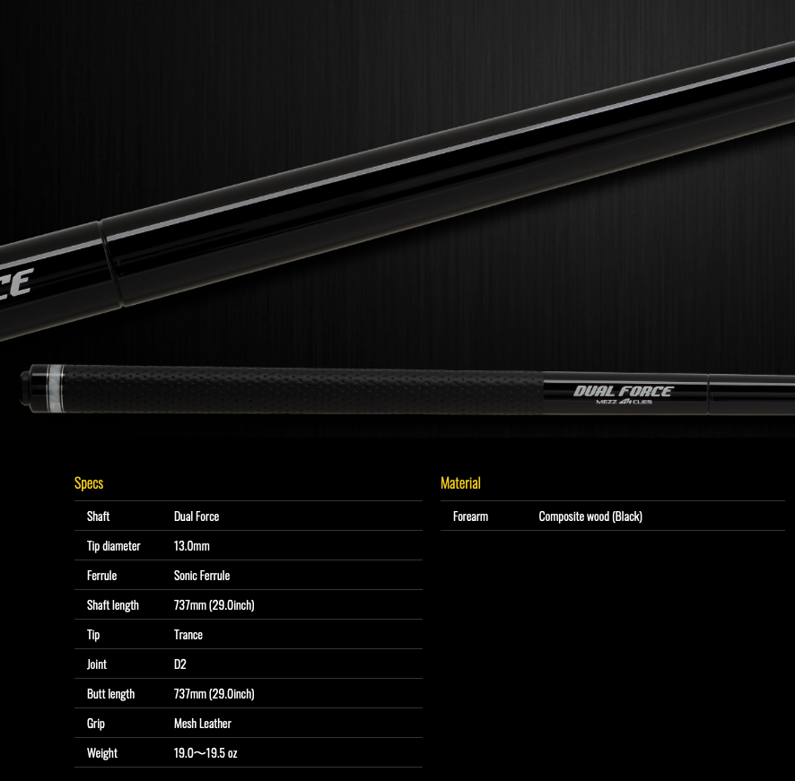 【Mezz Cue】DF-K/LE (Dual Force Break & Jump)