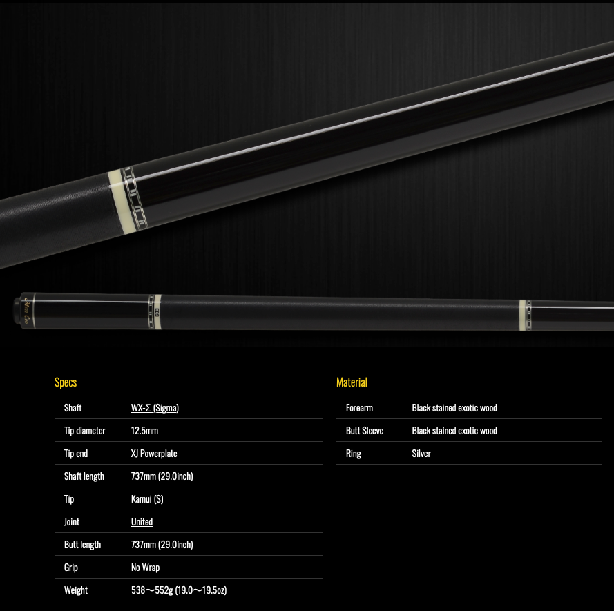 【Mezz Cue】EC9-K (WX-Σ) / United