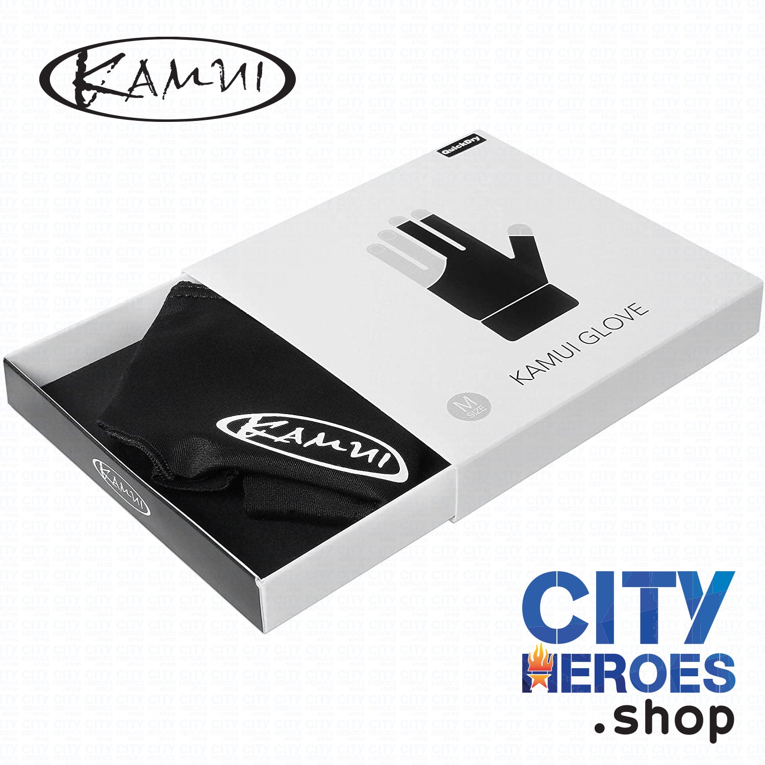 【KAMUI】GLOVE (QUICKDRY)  - Black