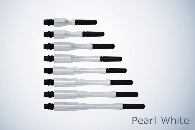 【Cosmo Darts】Fit Shaft CARBON - HYBRID  Pearl White (Spinning/Locked)